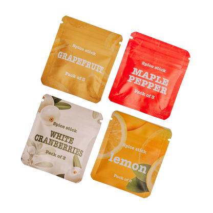 Jaukto garšu komplekts – Maple Pepper, Grapefruit, Lemon un White Cranberry